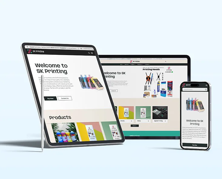 Building a Modern and Responsive Website for SK Printing Solution